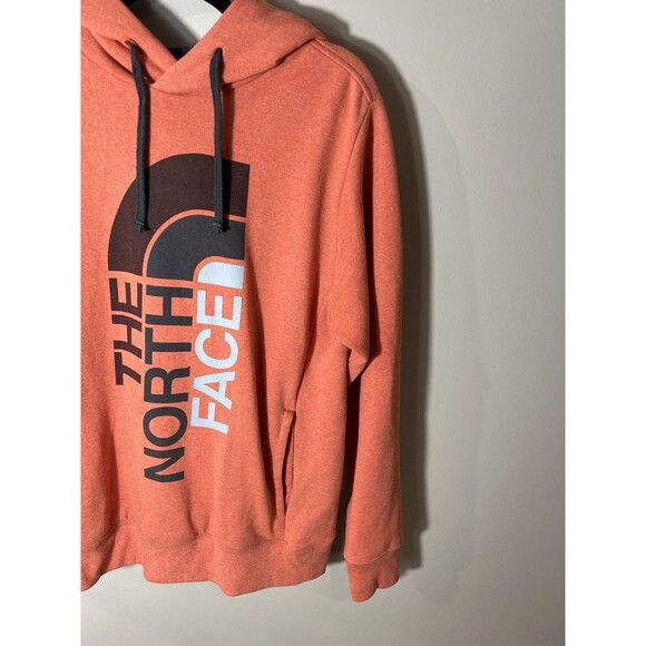 NORTH FACE Men's Medium Orange Hoodie Sweatshirt Outdoors Nature - Picture 6 of 9